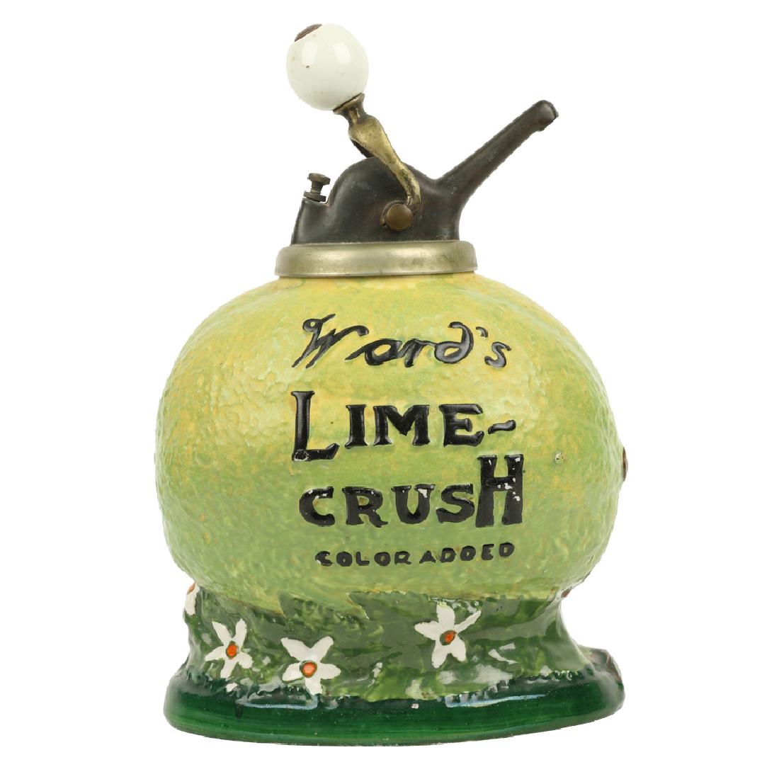 Rare “Ward’s Lime Crush” Figural Soda Fountain Syrup (1 of 10)
