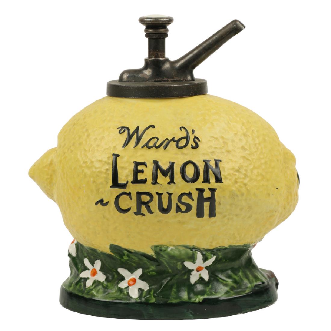 “Ward’s Lemon Crush” Figural Soda Fountain Syrup (1 of 10)