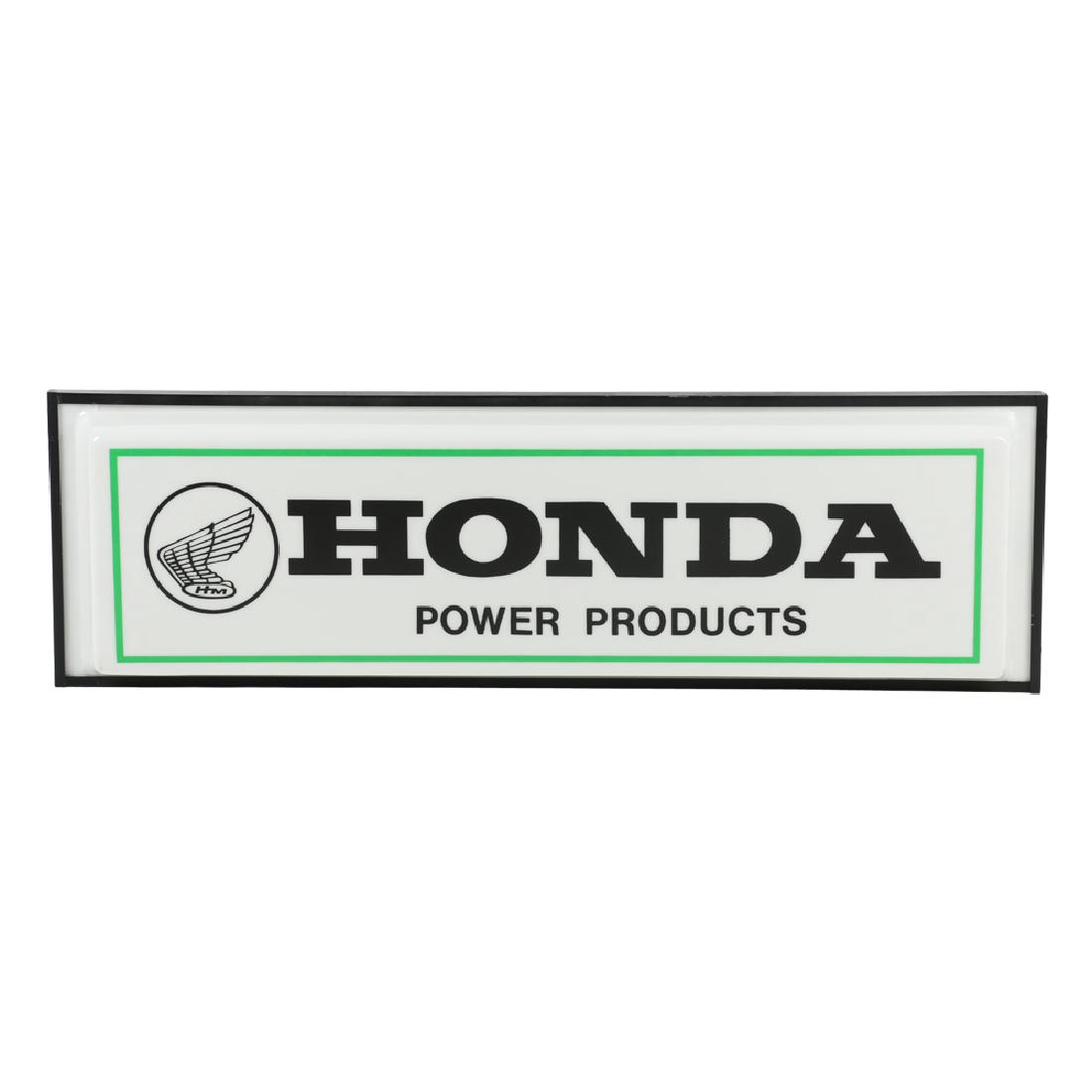 1970s Honda Power Products Back-Lit Counter-Top Sign (1 of 7)