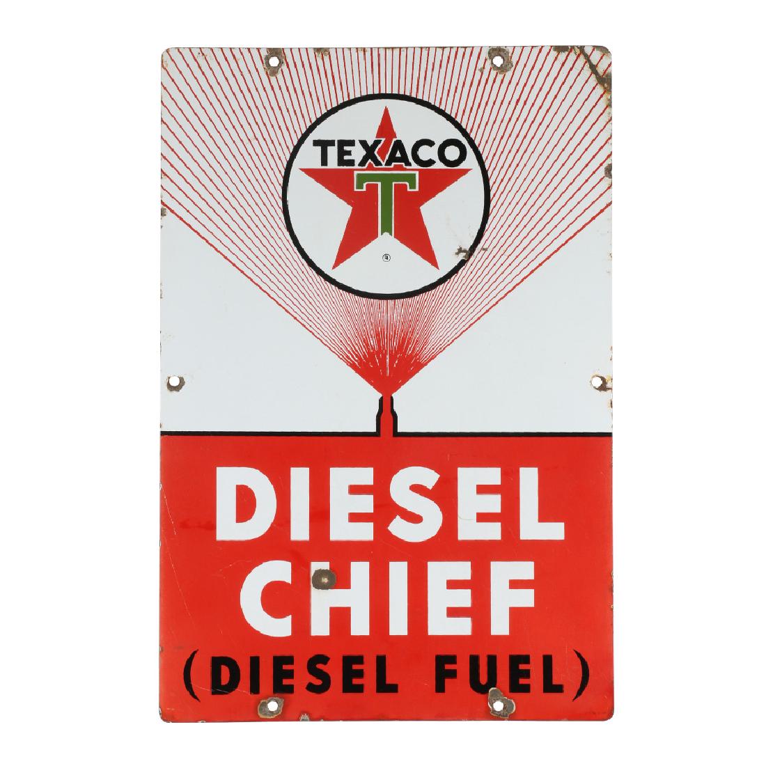 Canadian 1962 Single Sided Porcelain Texaco “Diesel (1 of 4)