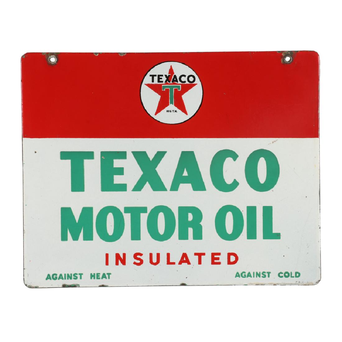 1948 Canadian 2-Sided Porcelain Texaco “Insulated” (1 of 3)