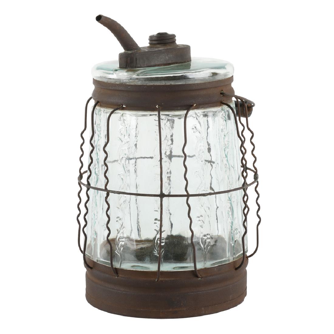 Early Glass Kerosene Oil Automotive Lamp Filler Bottle (1 of 8)