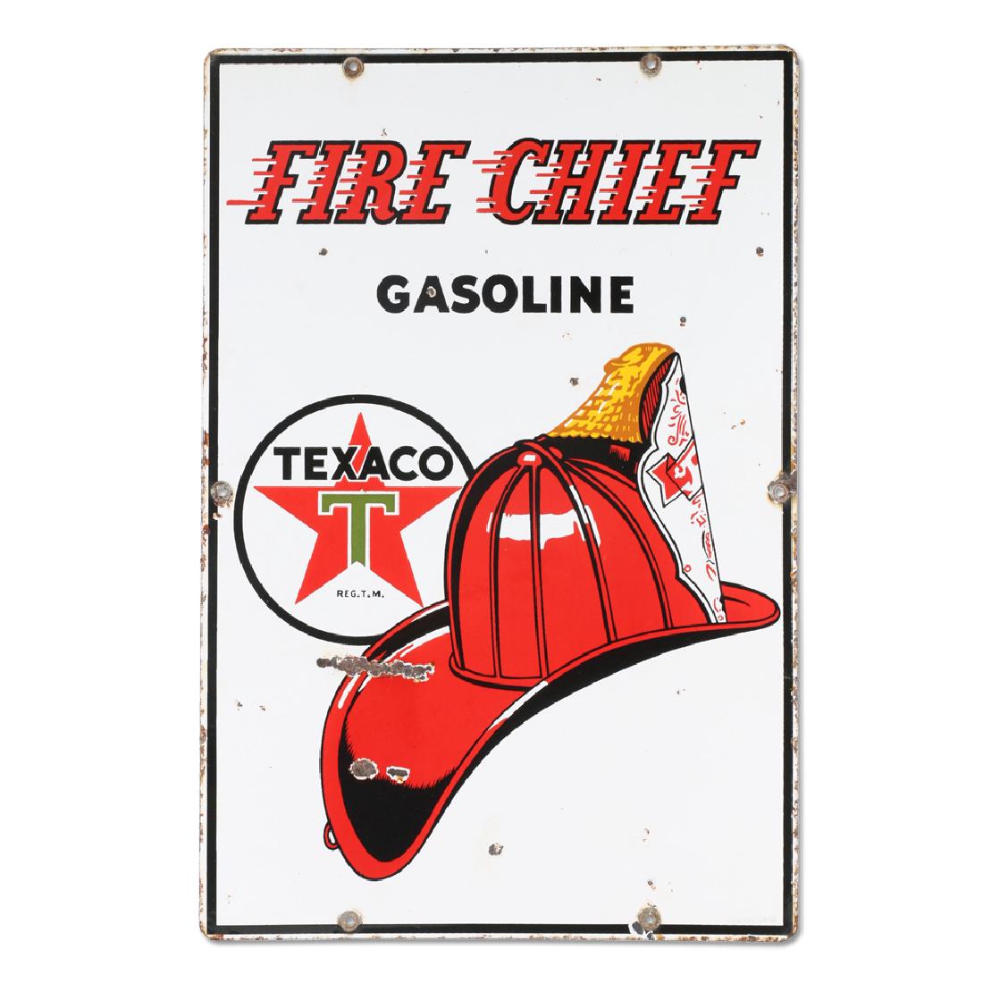 Canadian 1957 Single Sided Porcelain Texaco “Sky-Chief (1 of 4)