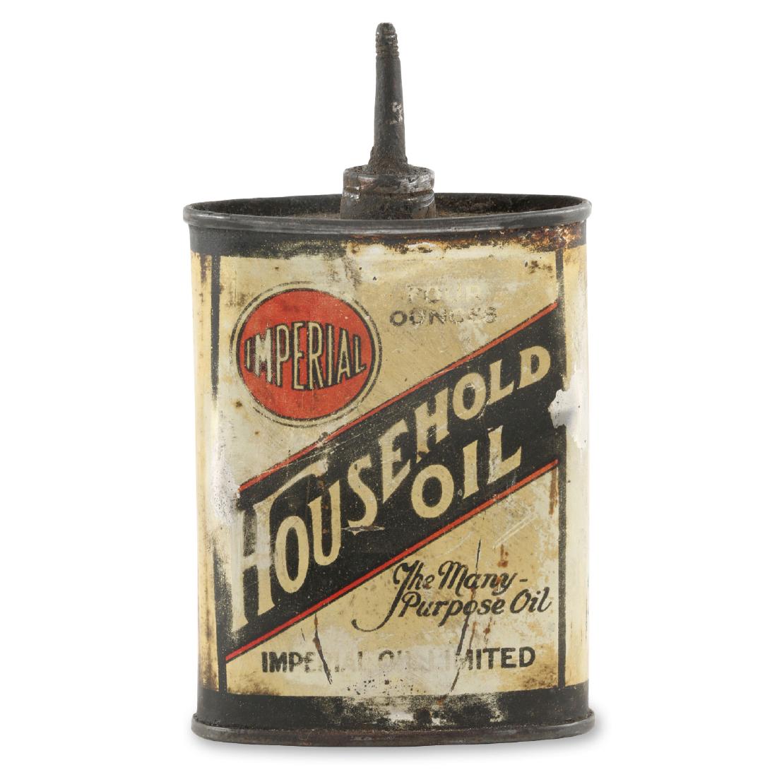Early Imperial Oil Red Ball “Household Oil” 4 oz Tin (1 of 7)