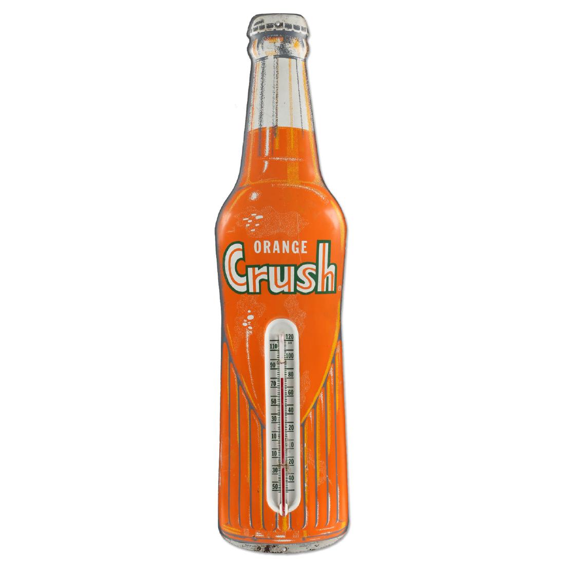 1950's Orange Crush DieCut Tin Litho Bottle
