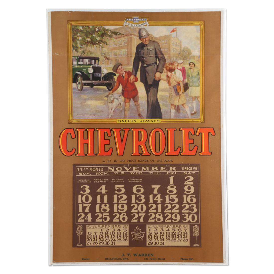 Canadian 1929 General Motors Chevrolet Lithographed (1 of 6)