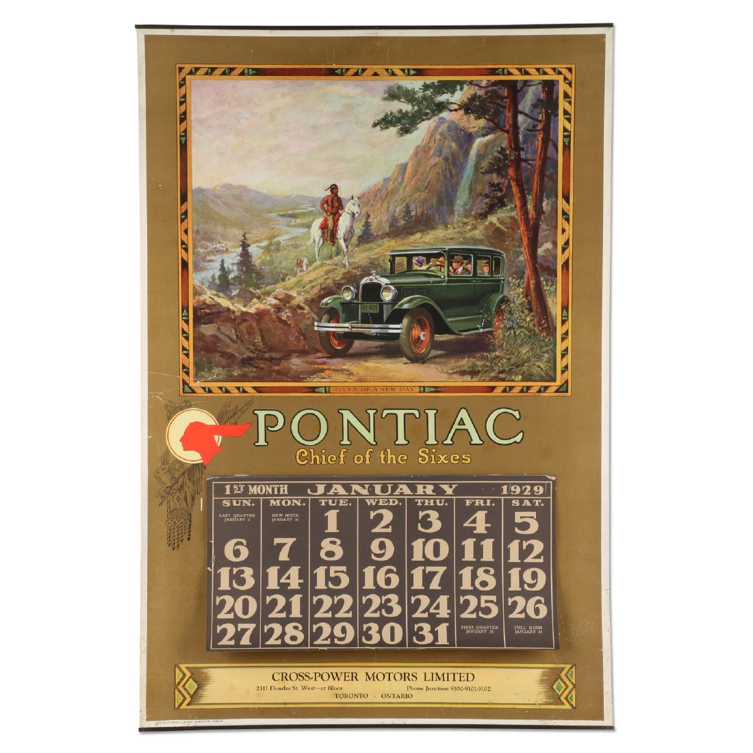 Canadian 1929 Pontiac “Chief of the Sixes” Lithographed (1 of 9)