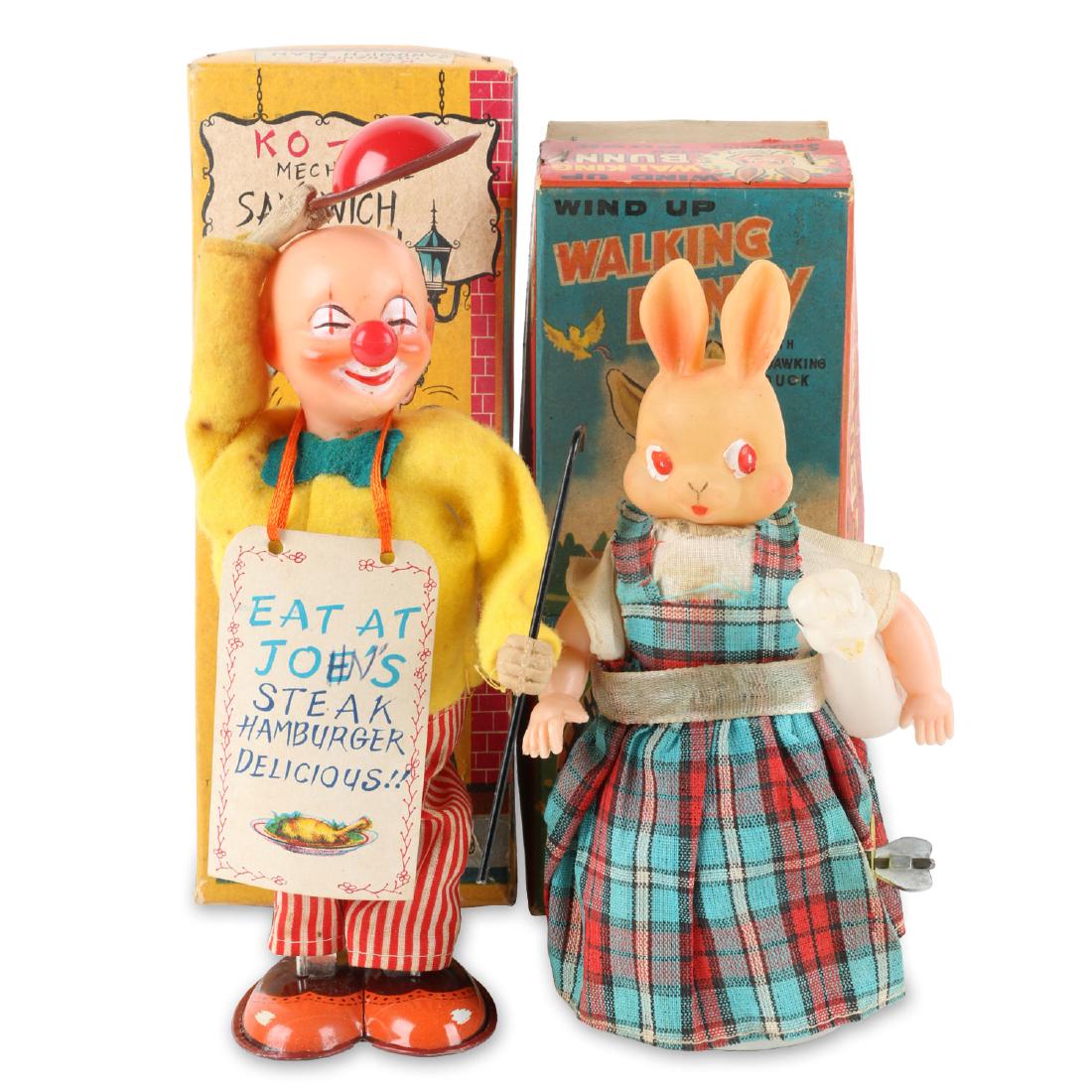 Lot (2) 1950’s Boxed Japanese Toys Including “Walking (1 of 9)