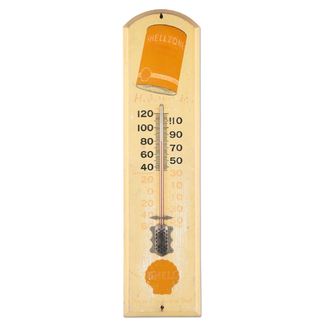 Early 1930’s “Shellzone" Anti-Freeze Painted Wood (1 of 6)