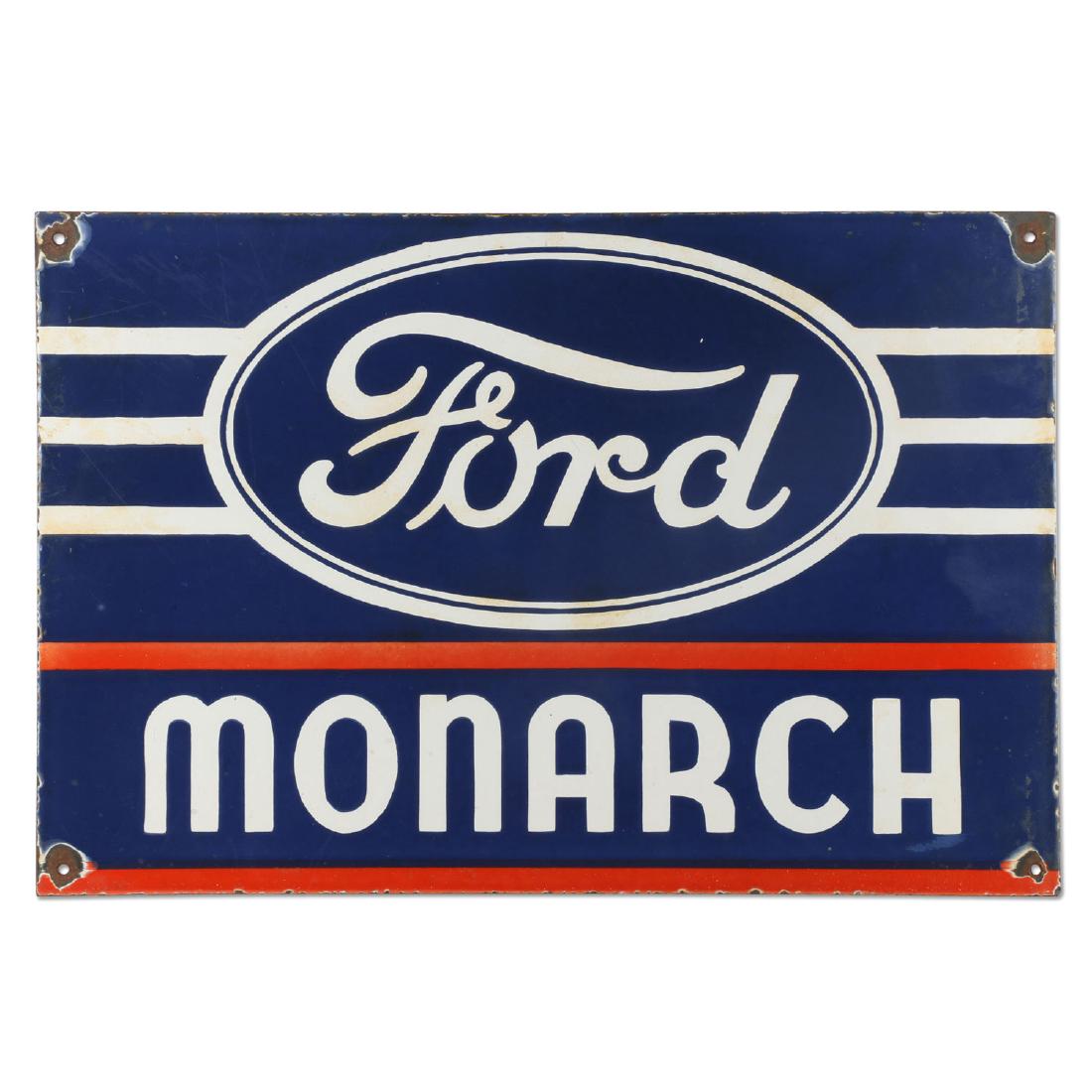 Canadian Ford Monarch Single Sided Porcelain Dealer (1 of 6)