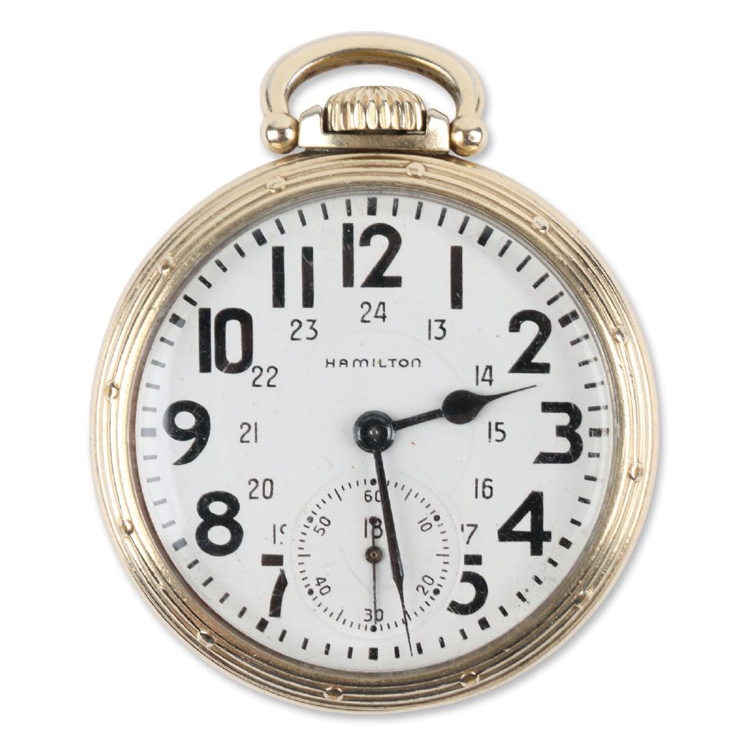 16S 21J Hamilton “992B” Pocket Watch (1 of 7)