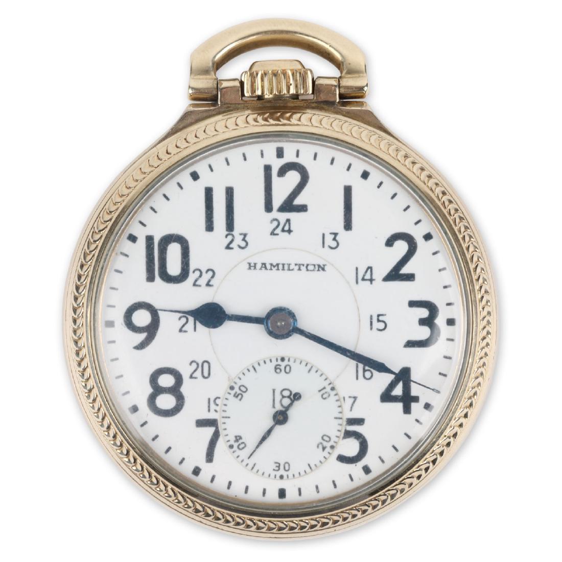 16S 21J Hamilton “992B” Pocket Watch (1 of 7)