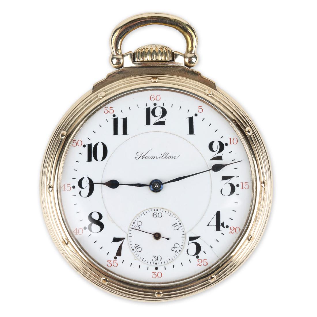 16S 21J Hamilton “992” Pocket Watch (1 of 7)