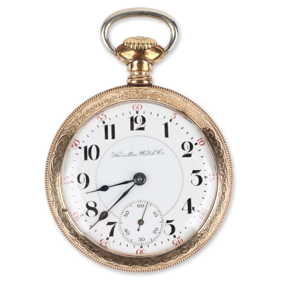 18S 21J Hamilton "940" Pocket Watch (1 of 7)