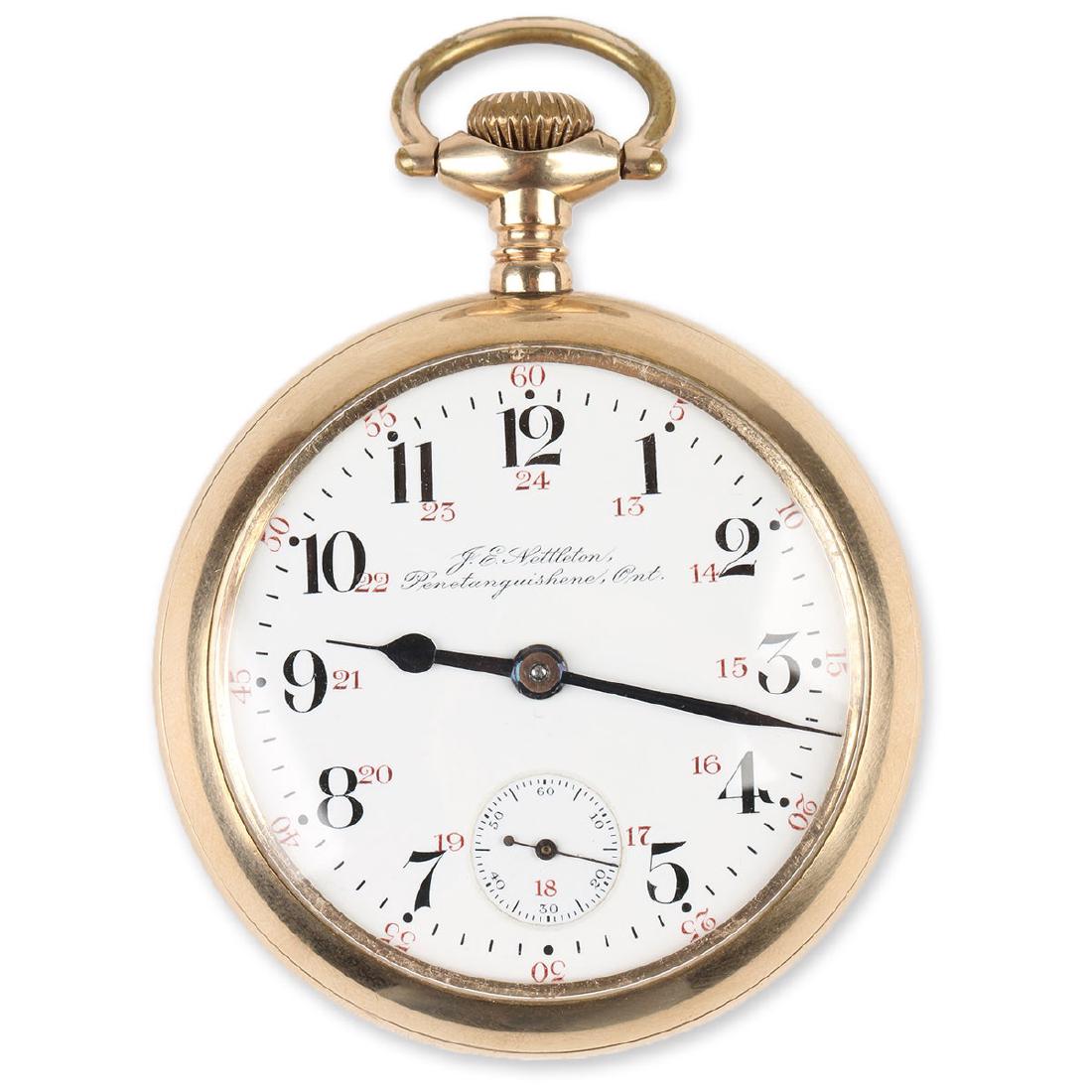 18S 21J Hamilton "940" Tu-Tone Pocket Watch (1 of 10)