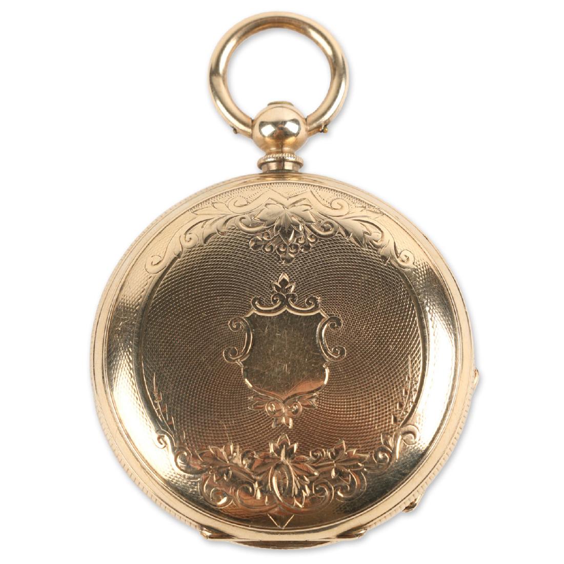 Solid 14K Gold L. Reymond 23J Swiss Pocket Watch (1 of 8)