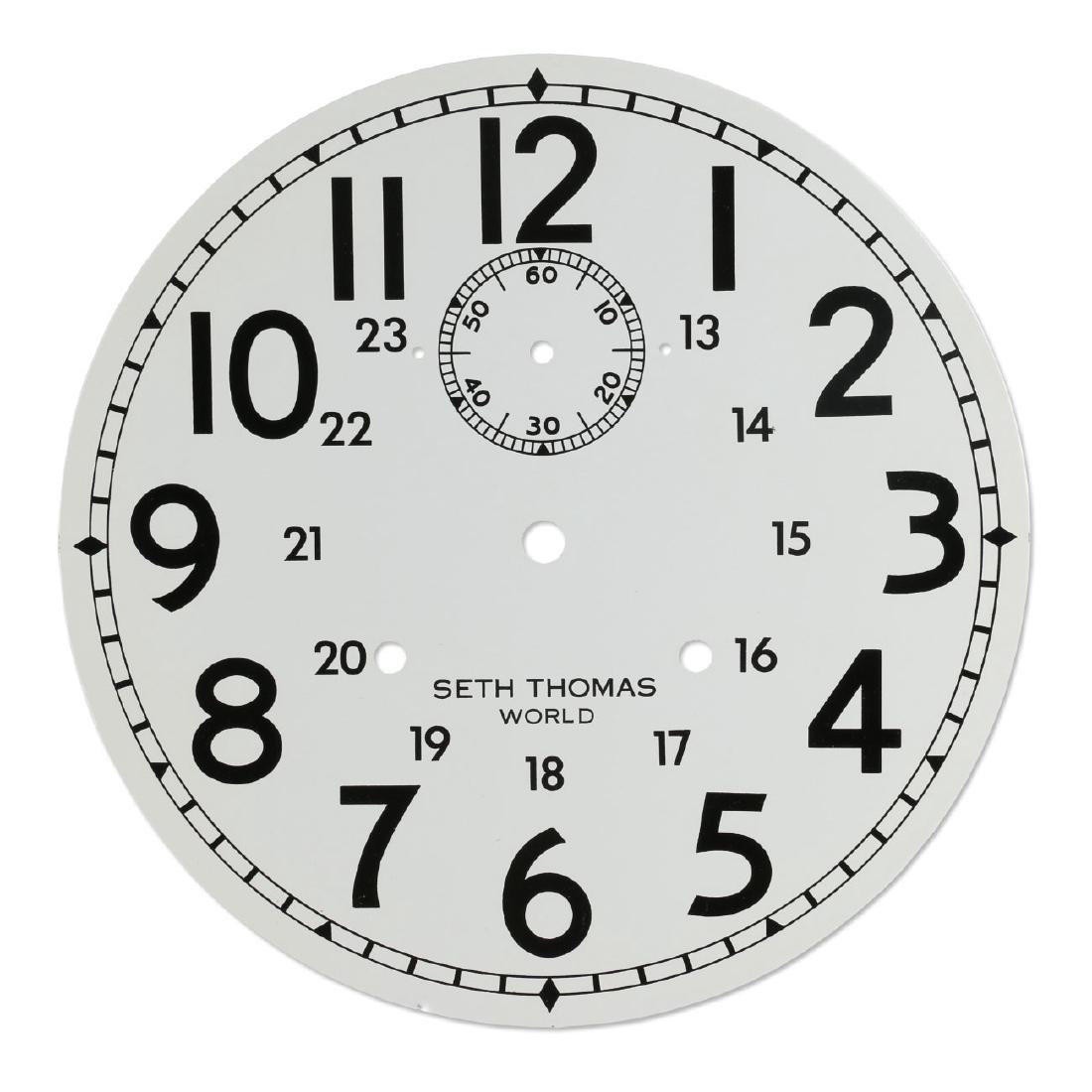 NOS Seth Thomas "World" CPR-Issued Clock Dial (1 of 4)