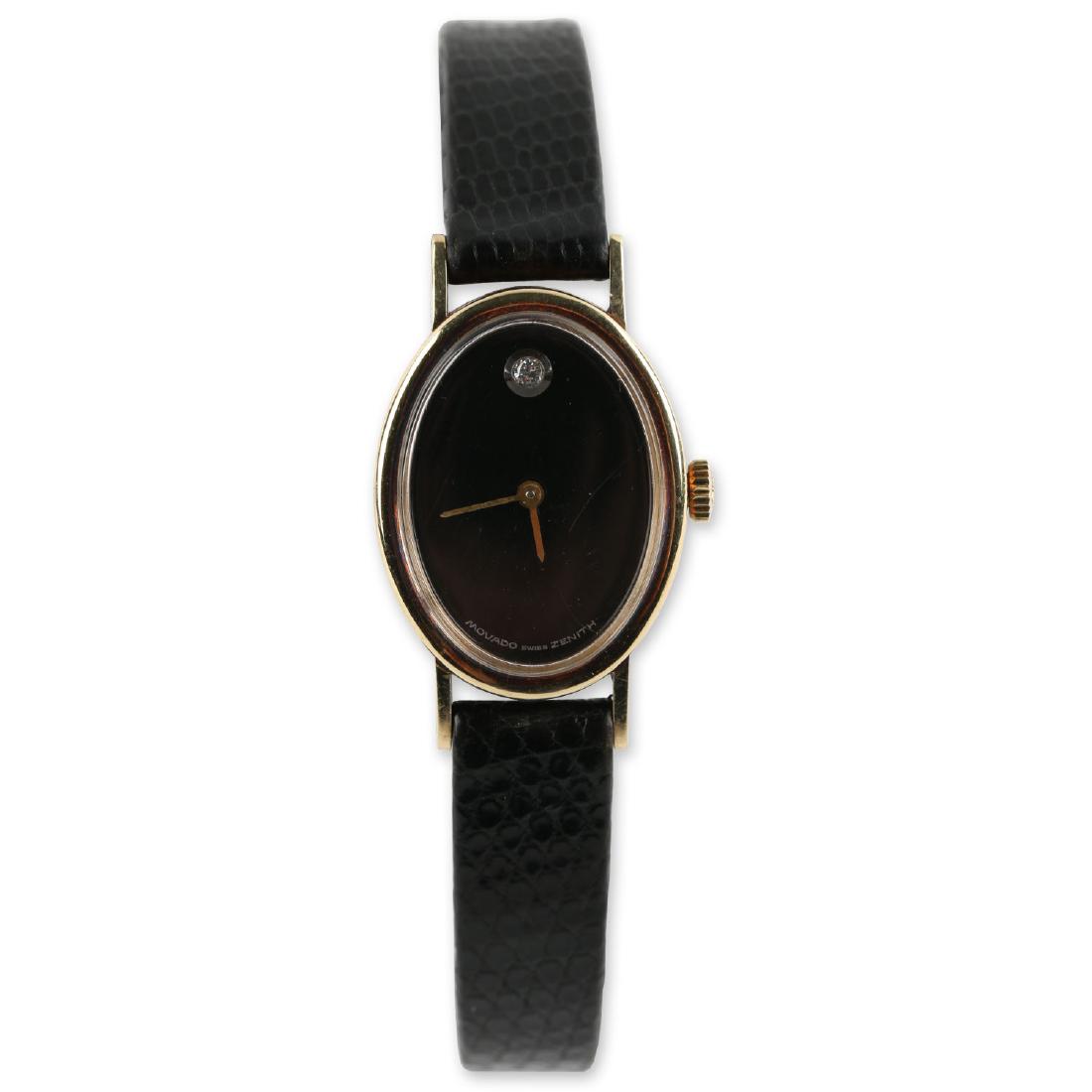 Ladies 14K Gold & Diamond Movado Zenith Wristwatch (1 of 10)