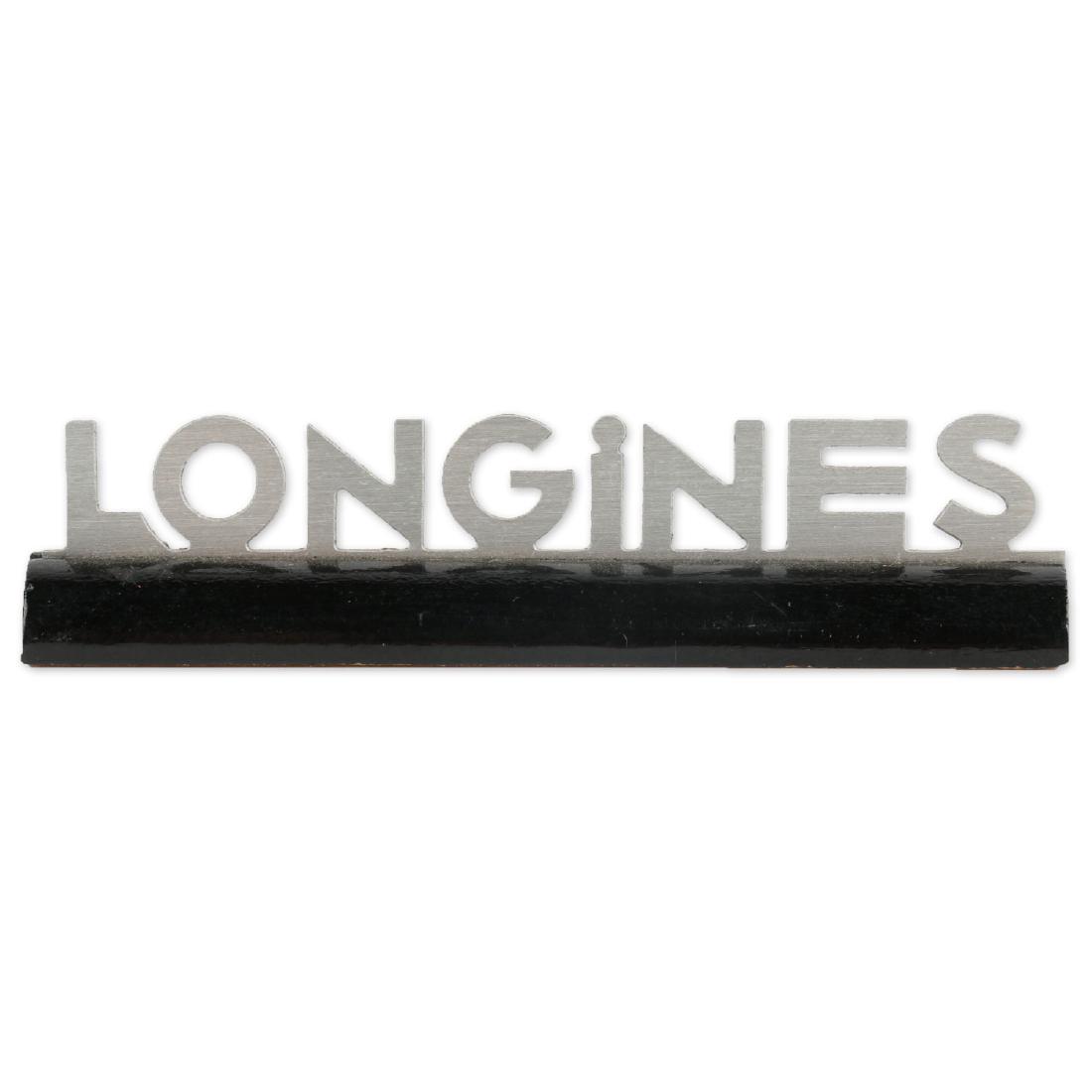 1950’s Longines Wood/Steel Jewellers Display Logo (1 of 5)