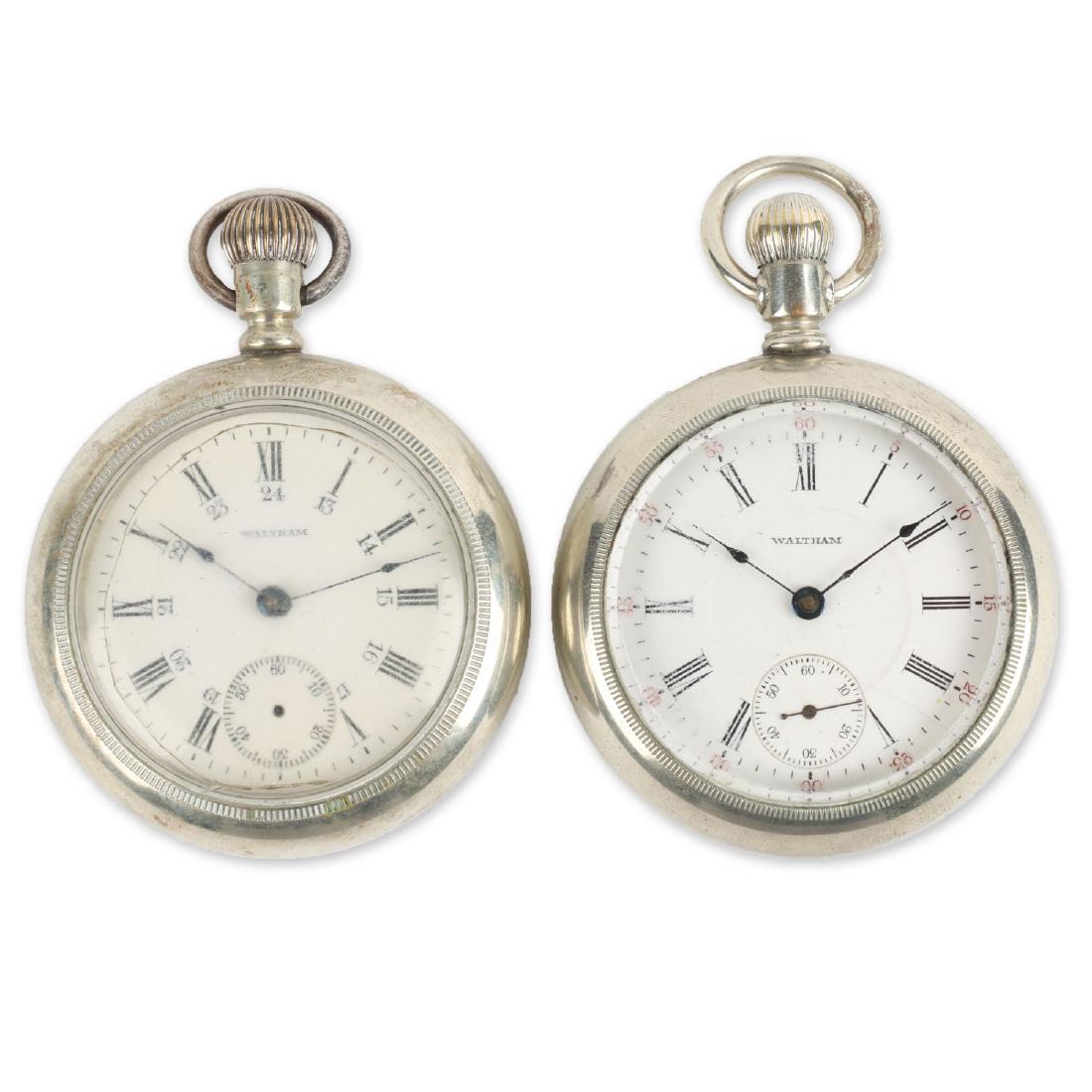 Two (2) 18S 1883 Model Waltham Pocket Watches (1 of 7)