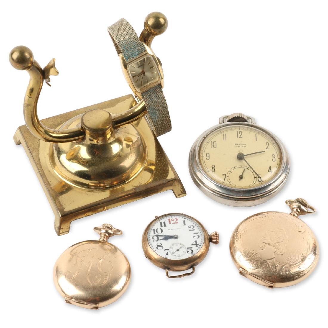 Assorted Lot of Six (6)Watches Incl. Brass Pocket Watch (1 of 10)