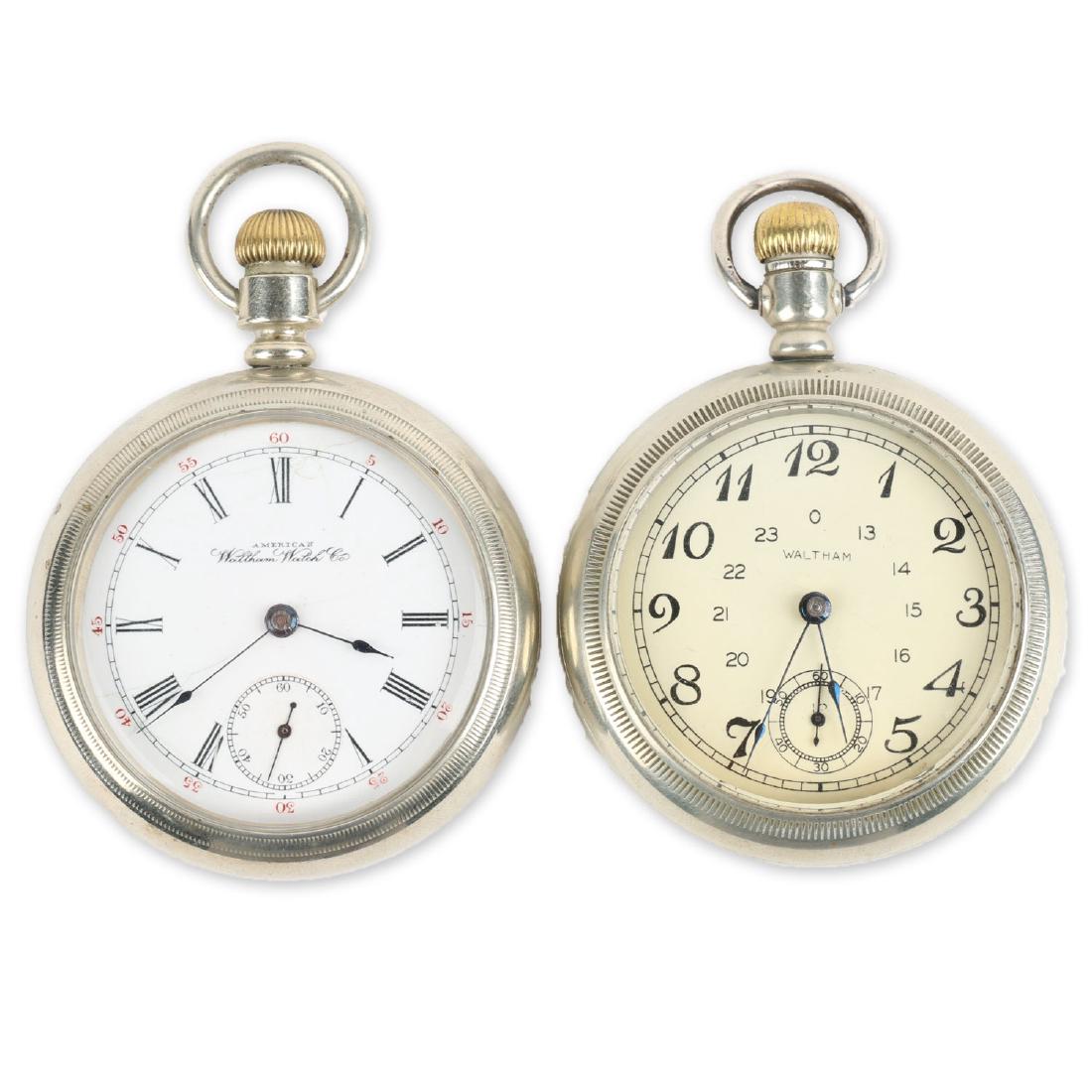 Two (2) 18S 1883 Model Waltham Pocket Watches (1 of 6)
