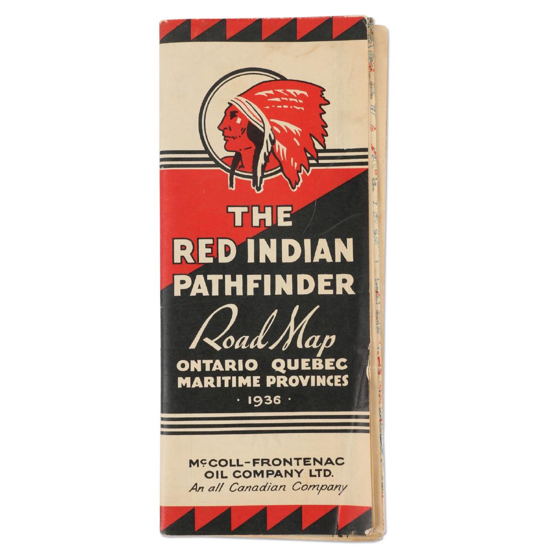 1936 McColl-Frontenac Red Indian Road Map (1 of 8)