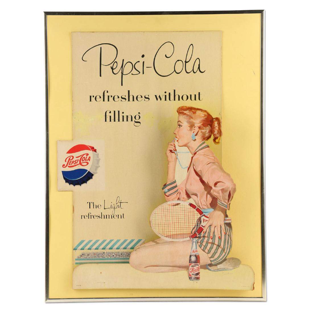 Pepsi-Cola Cardboard Counter-Top Stand-Up (1 of 8)
