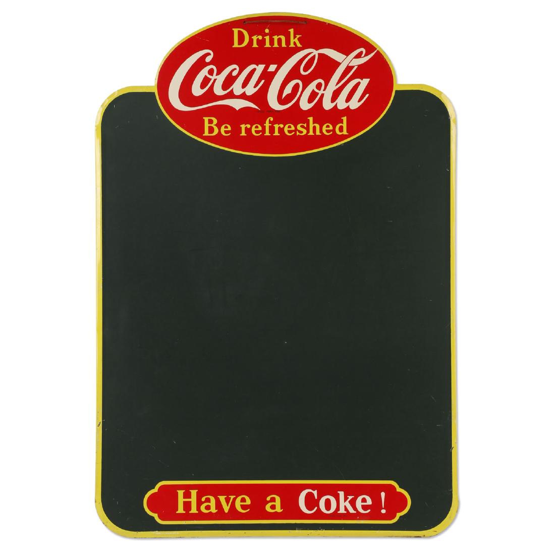 1936 Canadian Coca-Cola Chalkboard Sign (1 of 5)