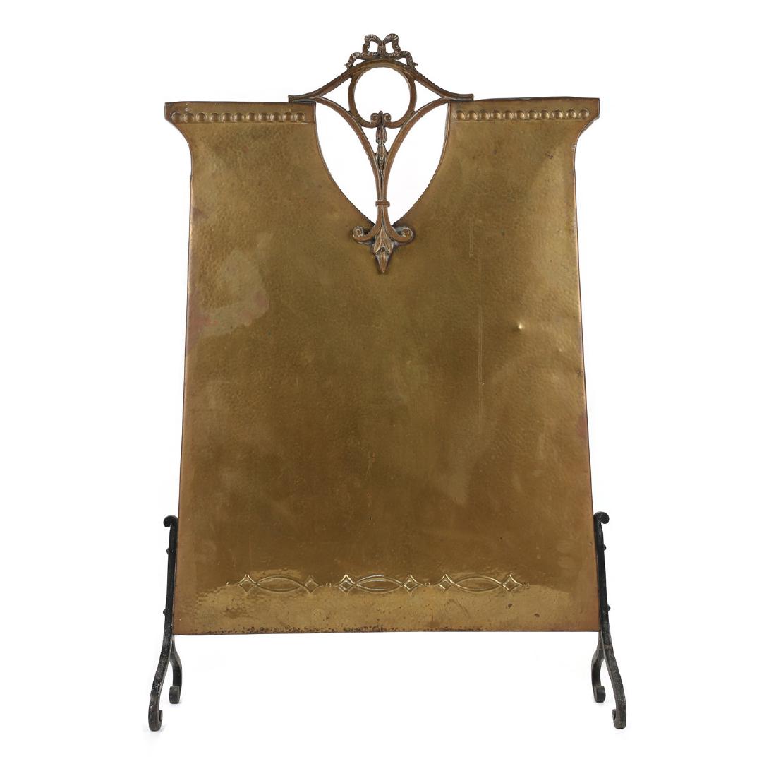 Hammered Copper Fire Screen (1 of 5)