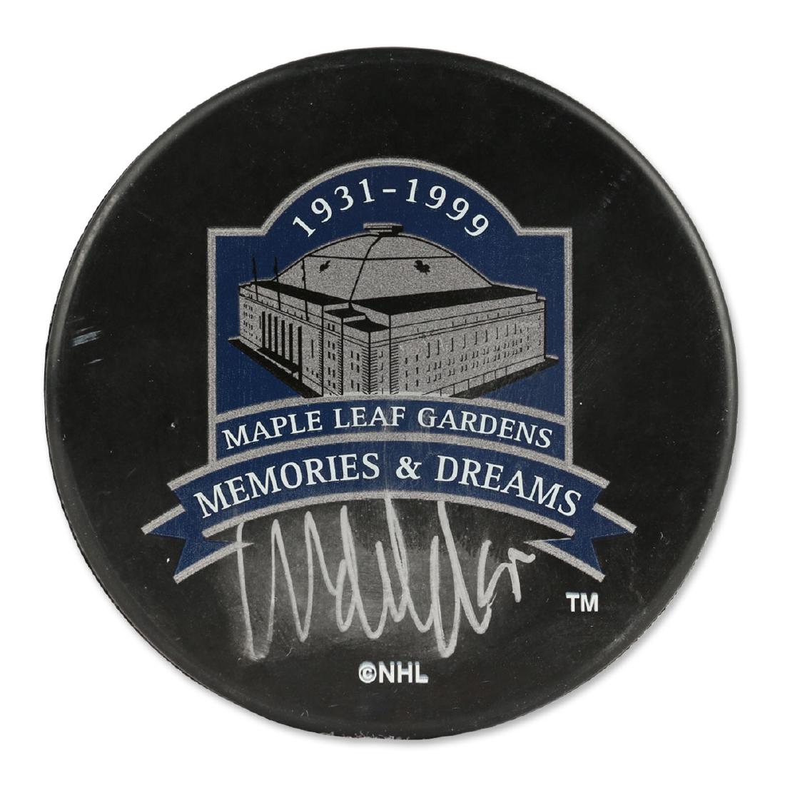 Wendall Clark Signed Hockey Puck w/COA (1 of 4)