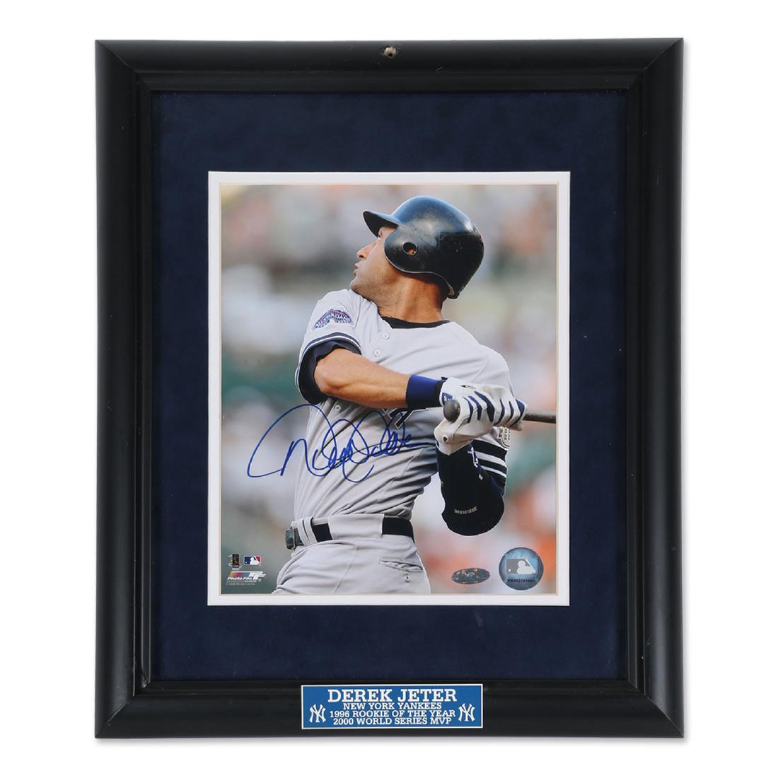 Derek Jeter Signed Yankees Picture (1 of 8)