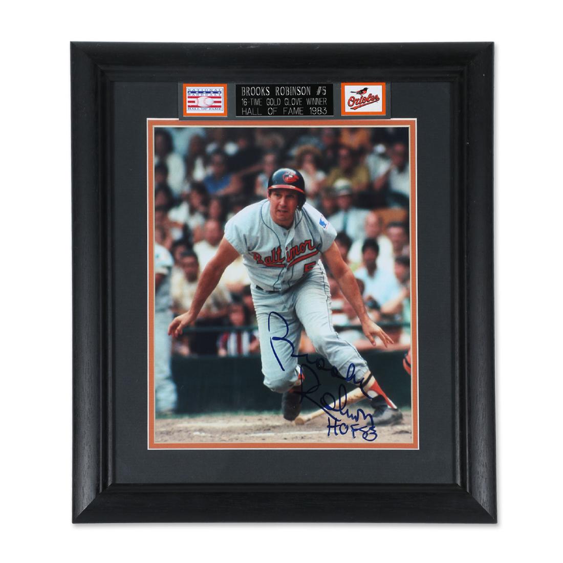 Brooks Robinson Signed Orioles Picture (1 of 6)