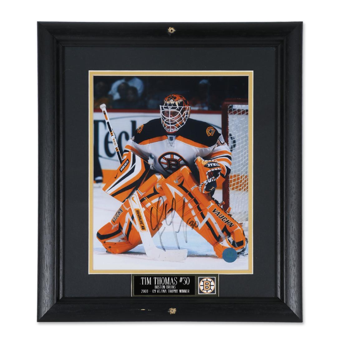 Tim Thomas Signed Bruins Picture (1 of 5)