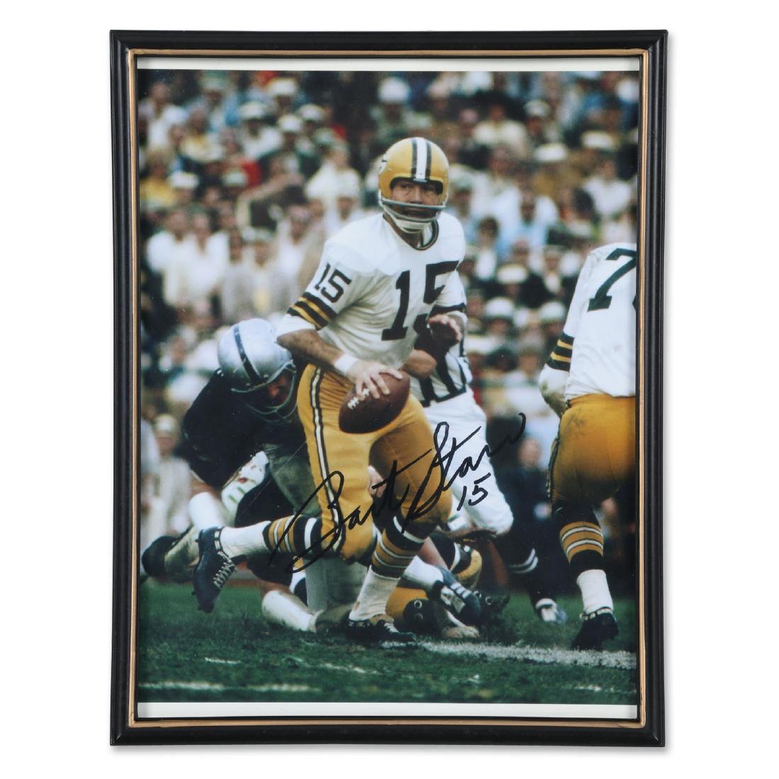 Bart Starr Signed Packers Picture (1 of 4)