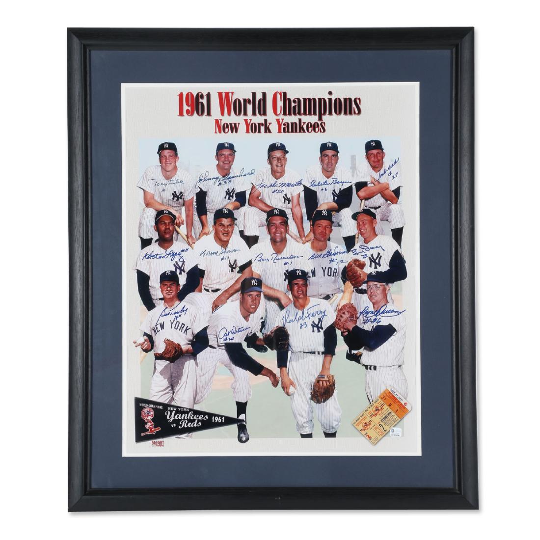 1961 Team Signed Yankees Picture (1 of 11)