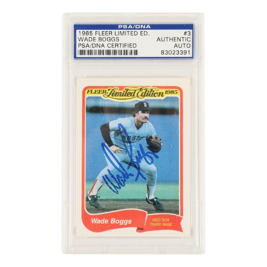 Wade Boggs Signed Baseball Card (1 of 2)