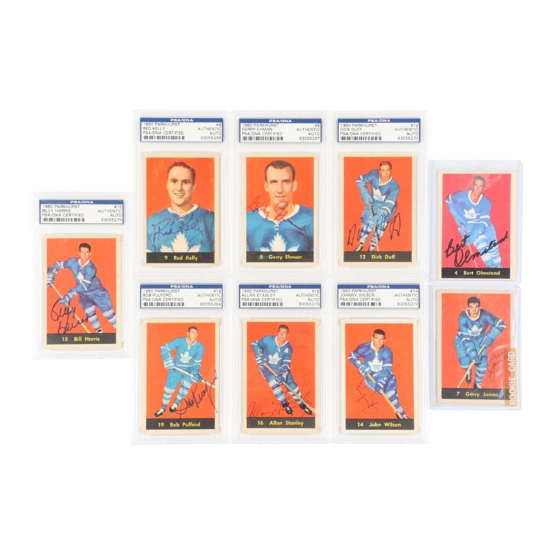 9 x 1960 Parkhurst Signed Hockey Cards (1 of 7)