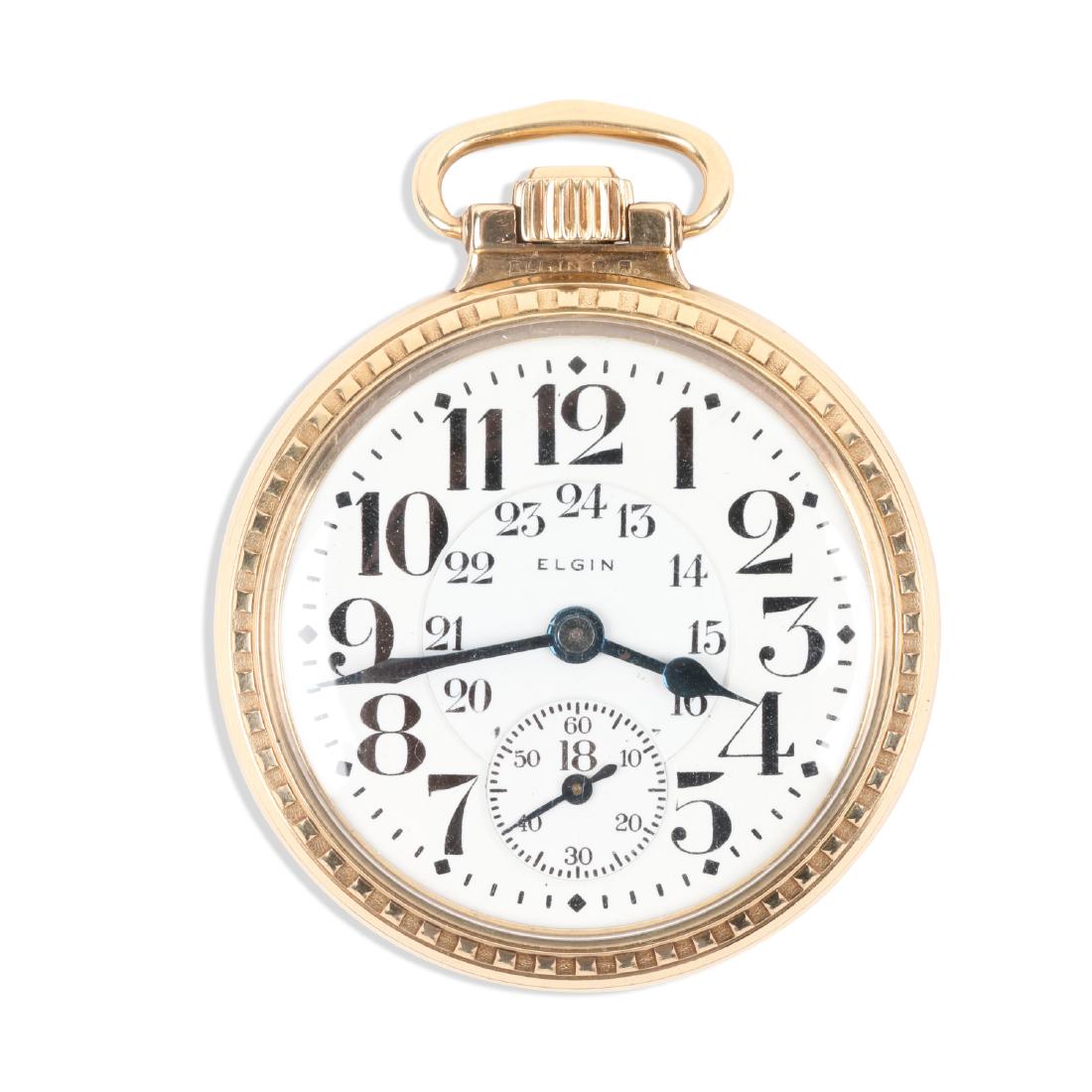 Elgin, "B.W Raymond" Pocket Watch (1 of 6)