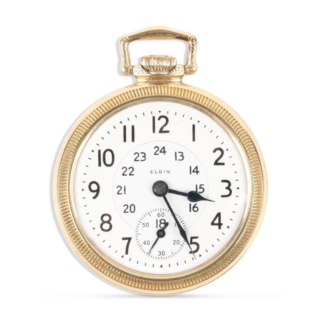 Elgin, "Father Time" Railroad Pocket Watch (1 of 7)