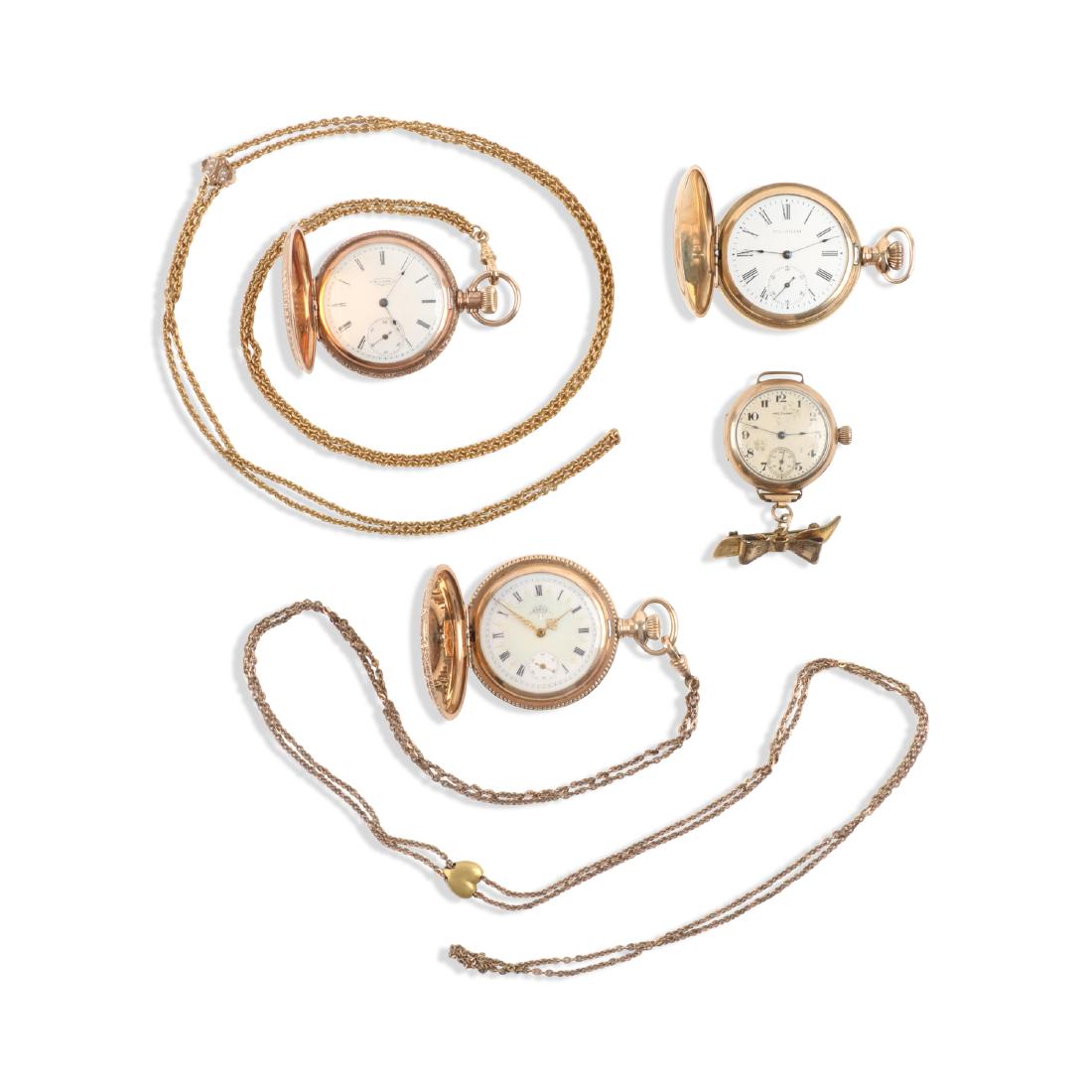 Waltham, Elgin, Lady's Pocket Watches & Chains (1 of 14)