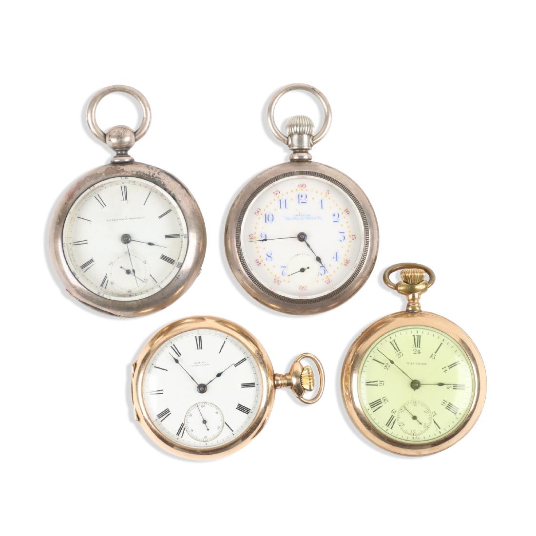 American, Gold Filled & Coin Silver Pocket Watches (1 of 13)