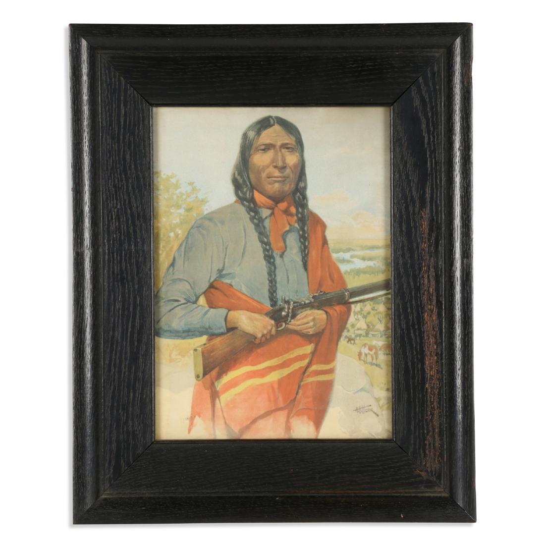 A.H Hider "Poundmaker" Lithograph (1 of 6)