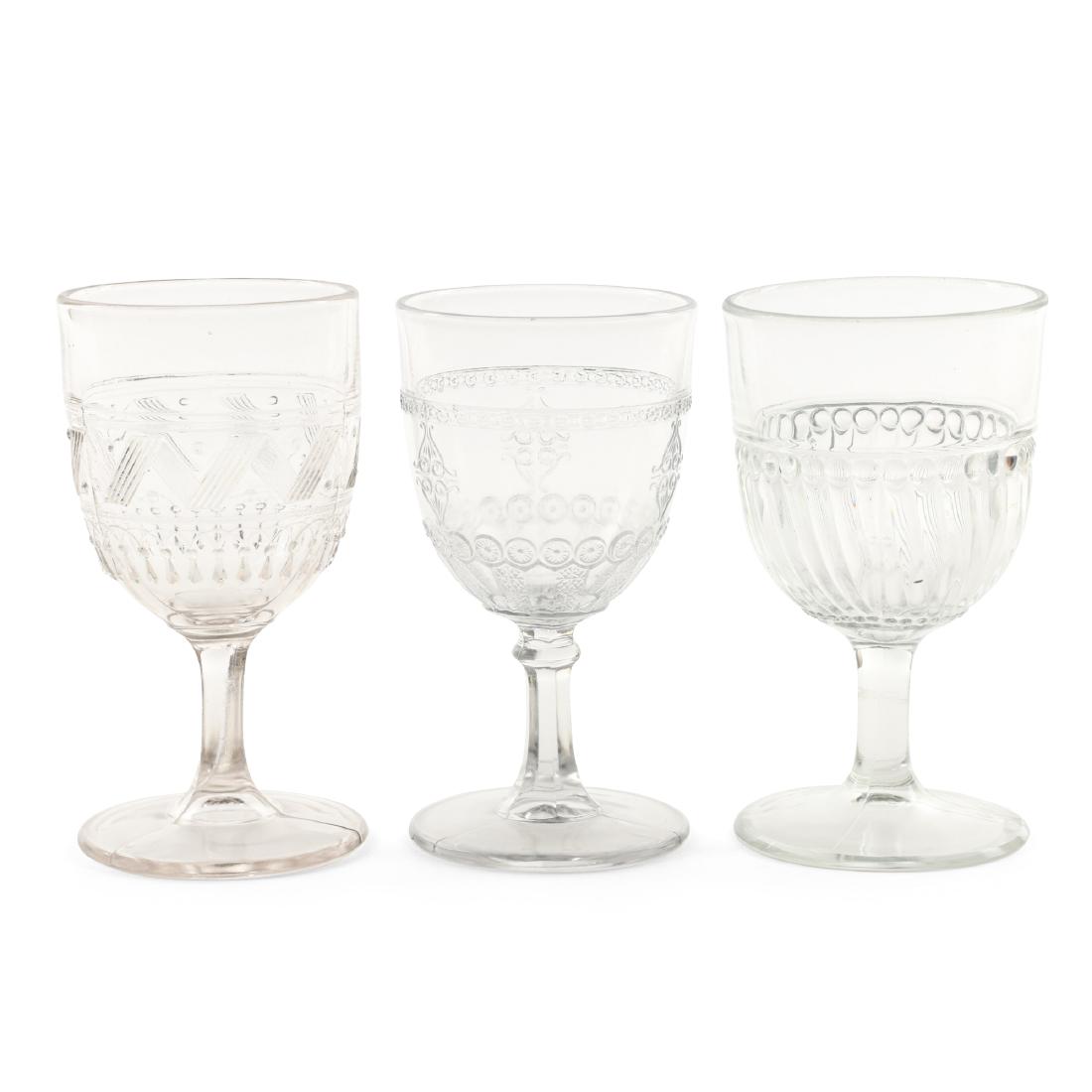 Nova Scotia Pressed Glass Goblets