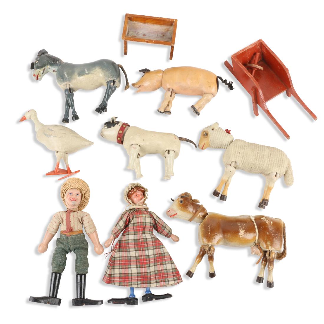 German Schoenhut Wood Farm Toy Set (1 of 18)