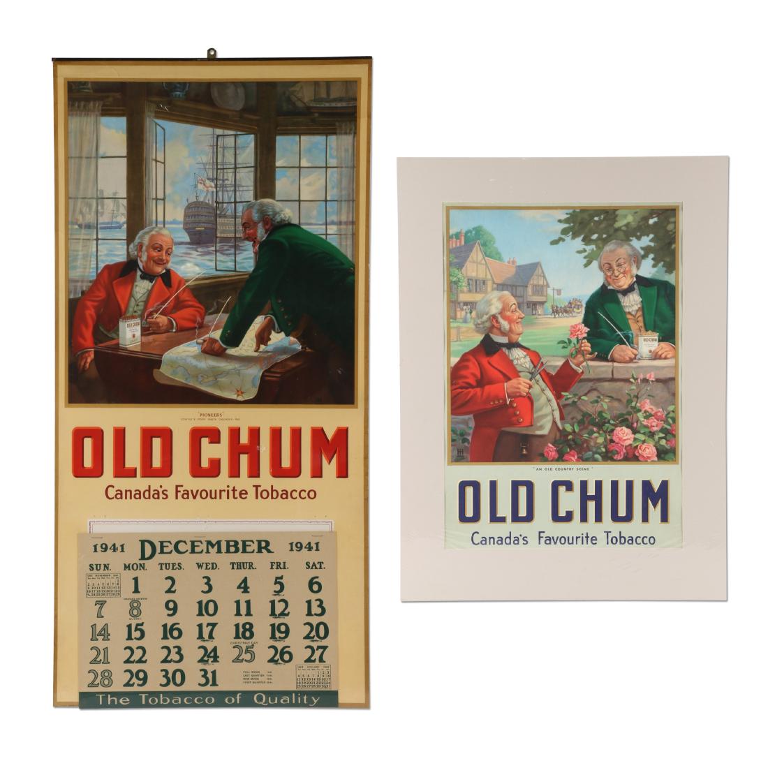 Old Chum Cigarettes Calendars (1 of 9)