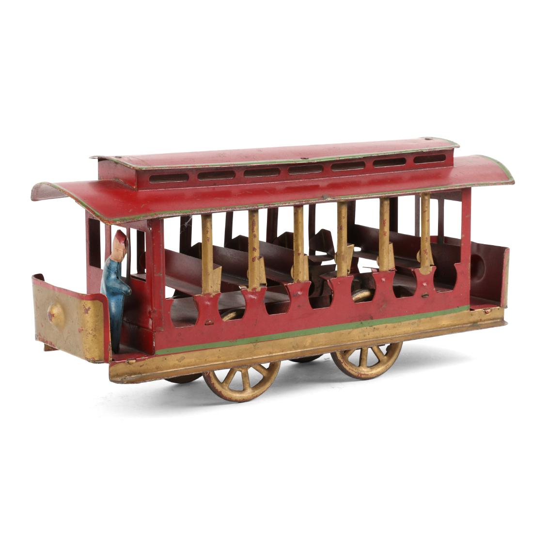 1930s Tin Litho Trolley Toy (1 of 8)