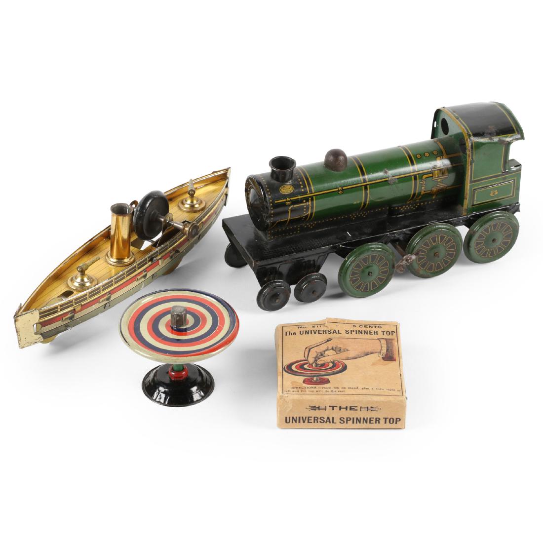 Tin Litho Train & Boat Toys (1 of 17)