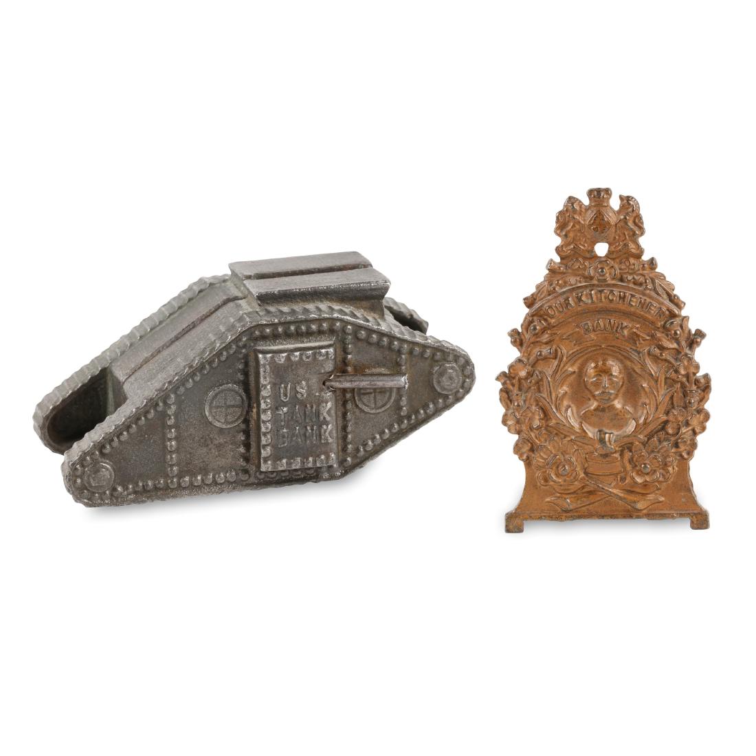 WW1 Tank & Lord Kitchener Cast Banks (1 of 8)