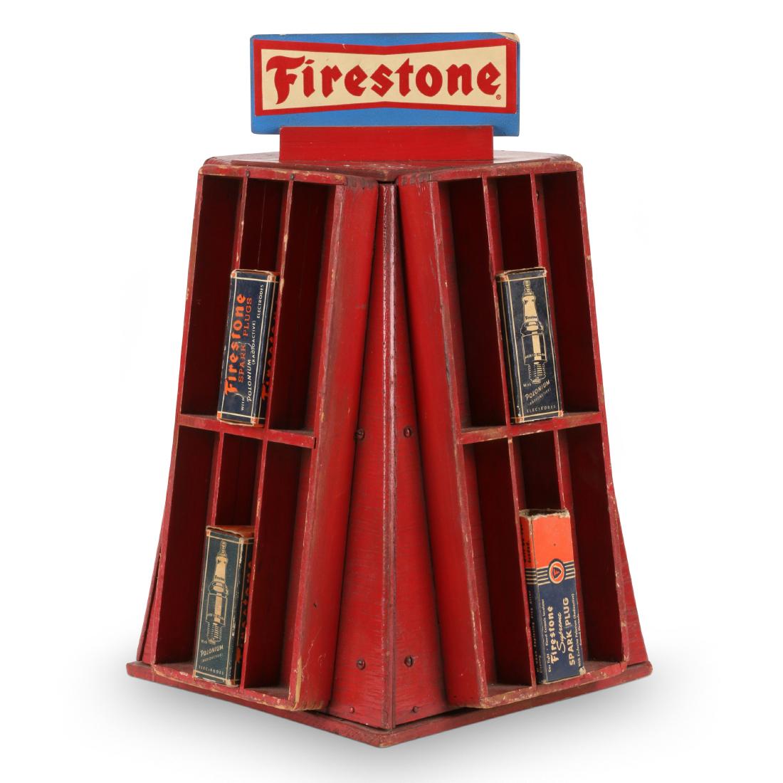 Firestone Spark Plugs Store Display Rack